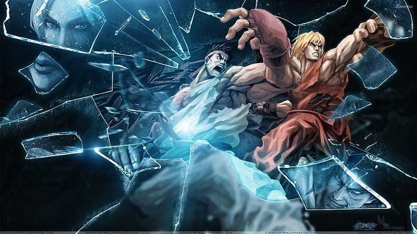 Street Fighter X Tekken – Ryu i Ken, uliczny wojownik ryu Tapeta HD