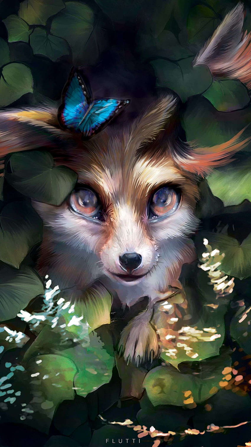 Iphone Galaxy Fox, deer fox HD phone wallpaper