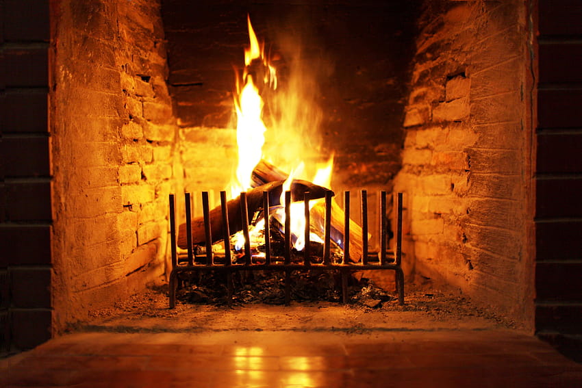 Fireplace , Standard Fireplace, place on fire HD wallpaper