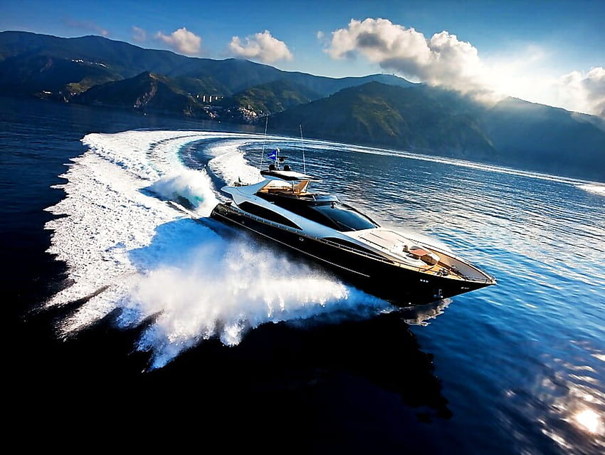 Backgrounds Yacht, Luxury Yacht, Boat, speedboat HD wallpaper