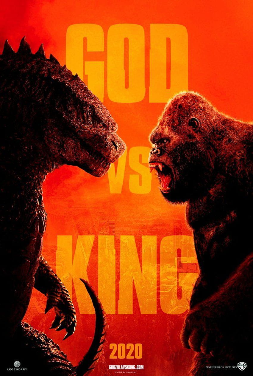 Godzilla Vs Kong, 고질라 얼굴 HD 전화 배경 화면