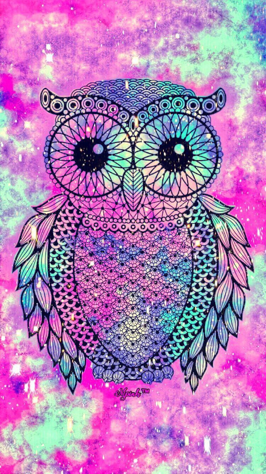 Cute Owl Galaxy iPhone/Android, vintage owl tumblr HD phone wallpaper
