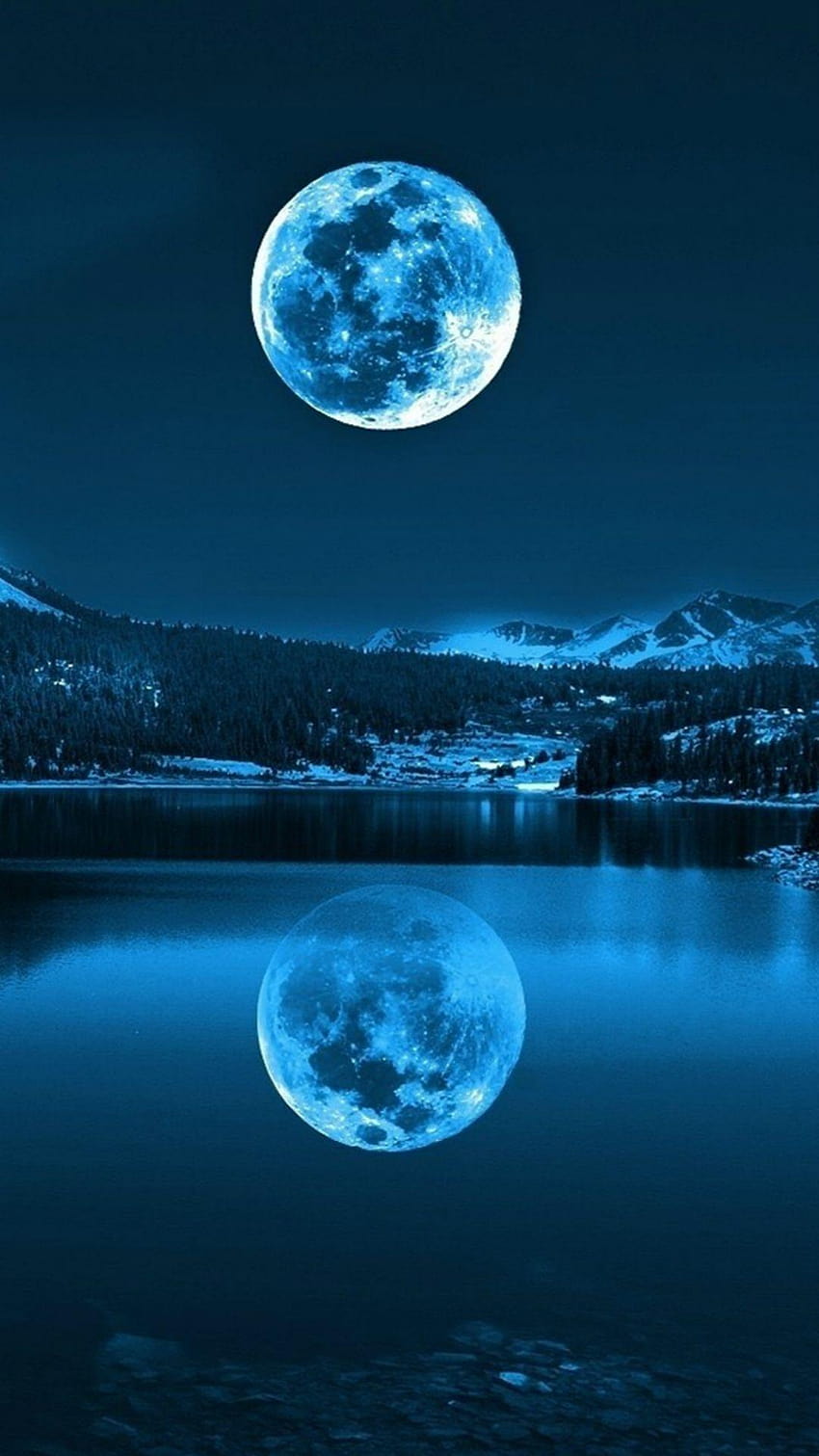 65 NATURAL IPHONE FOR THE NATURE LOVERS, big moon light HD phone wallpaper
