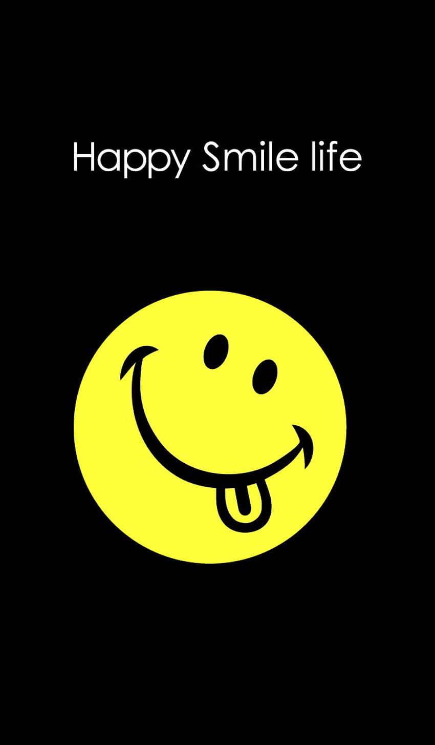 Glückliches Lächeln-Leben, behalte dein Lächeln HD-Handy-Hintergrundbild