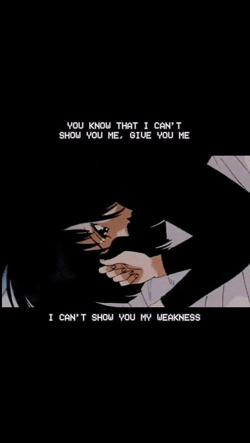 5 anime quotes, aesthetic loner HD phone wallpaper