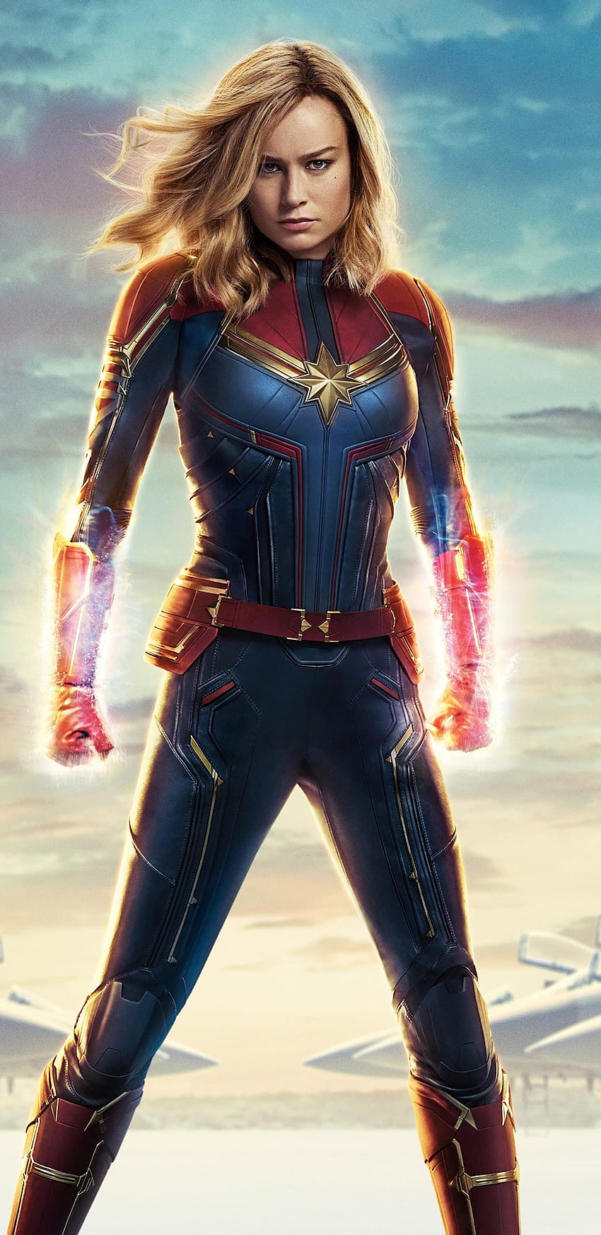 Captain Marvel Movie Brie Larson, iphone captain marvel HD phone wallpaper