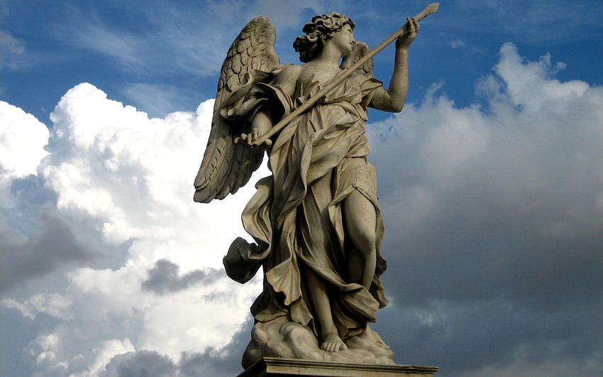 50 Angel Statue, sculpture HD wallpaper