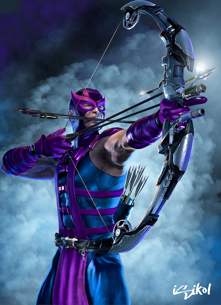 hawkeye, clint barton bow and arrow HD phone wallpaper