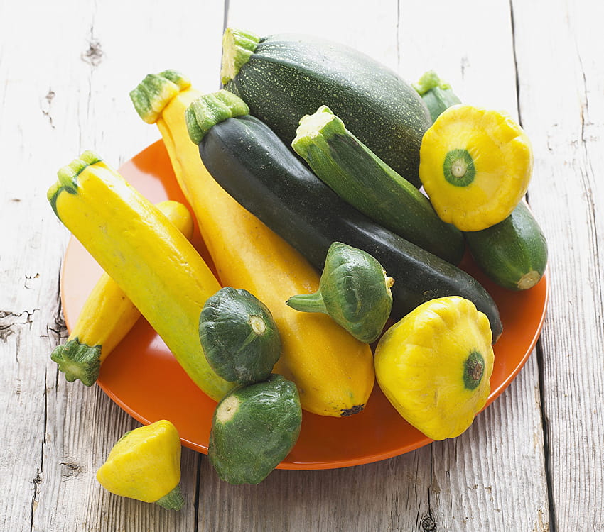 Zucchini Food Plate Vegetables HD wallpaper
