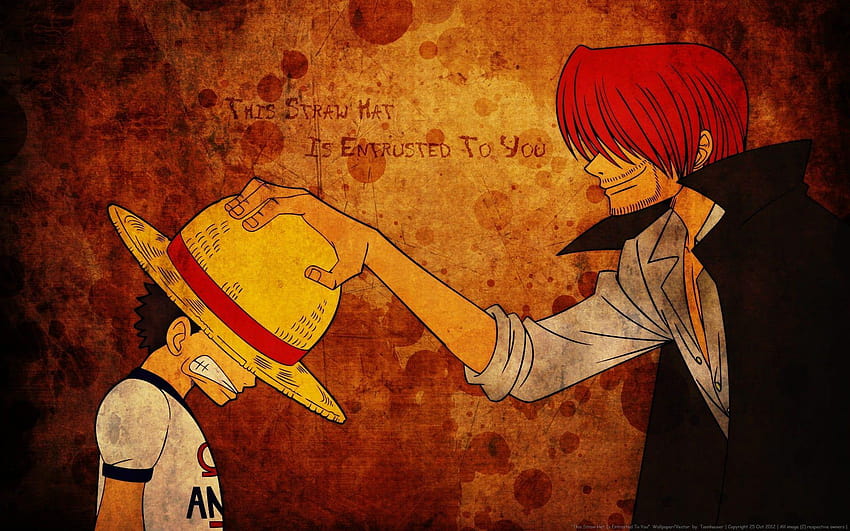Red Haired Shanks with Monkey D. Luffy of One Piece, shanks one piece HD wallpaper