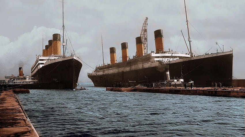 RMS Olympic y RMS Titanic por hmhsbritannic fondo de pantalla