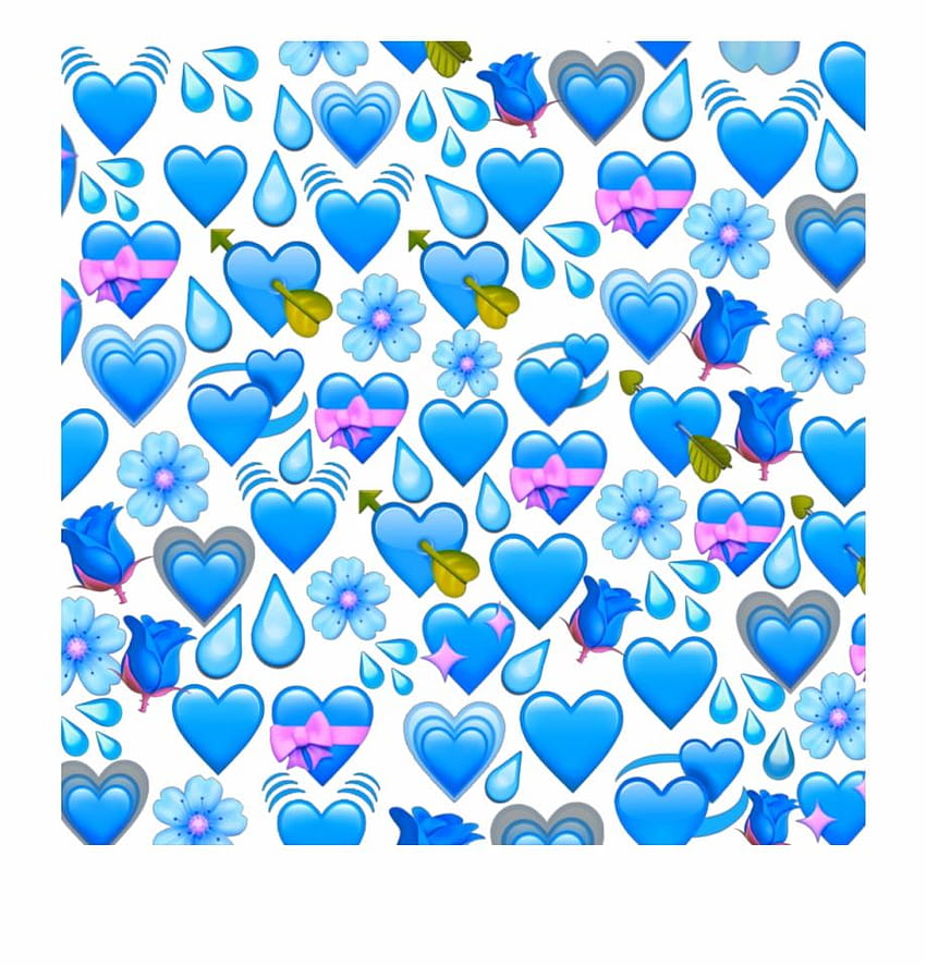 Iphone Blue Emoji Backgrounds & Backgrounds, ratu emoji wallpaper ponsel HD