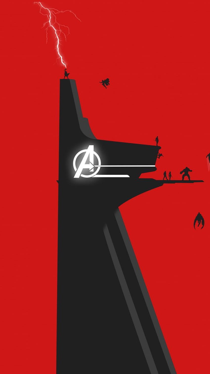 Avengers, stark tower, minimal, 720x1280, avengers minimalist phone HD phone wallpaper