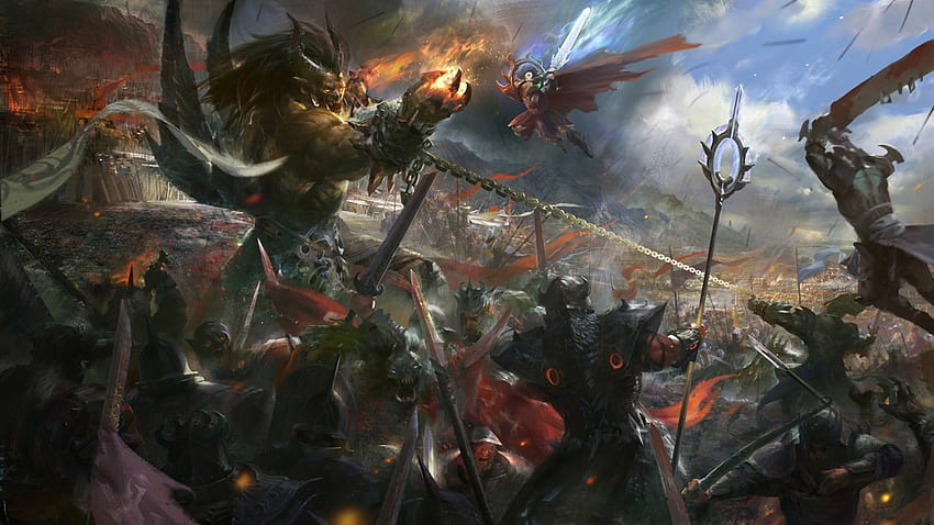 Fantasy Battlefields /Art, ancient battlefield HD wallpaper