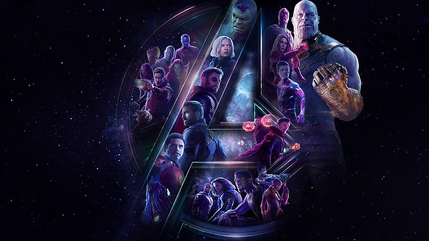 Avengers poster, avengers infinity war scene HD wallpaper