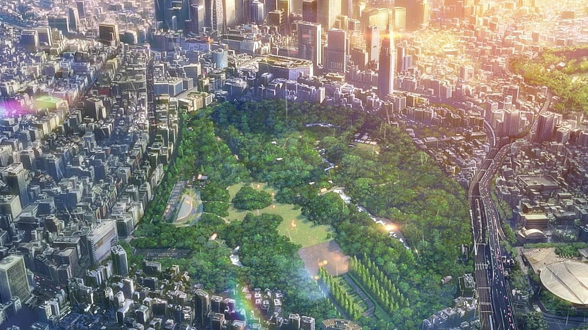 kota, Taman Kata-kata, Makoto Shinkai / Wallpaper HD