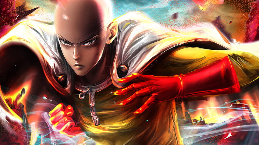 Saitama One Punch Man HD-Hintergrundbild