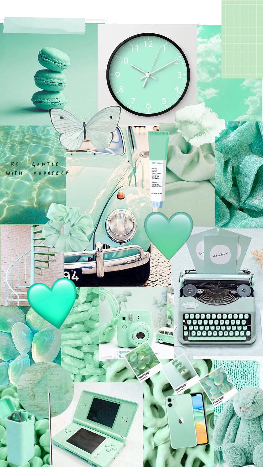 Mint green pastel collage in 2020 HD phone wallpaper | Pxfuel