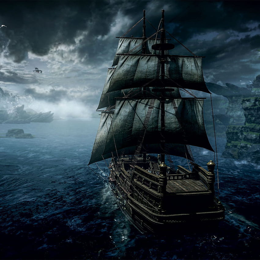 Locais de invasão de navios fantasmas em Lost Ark, navios assustadores Papel de parede de celular HD
