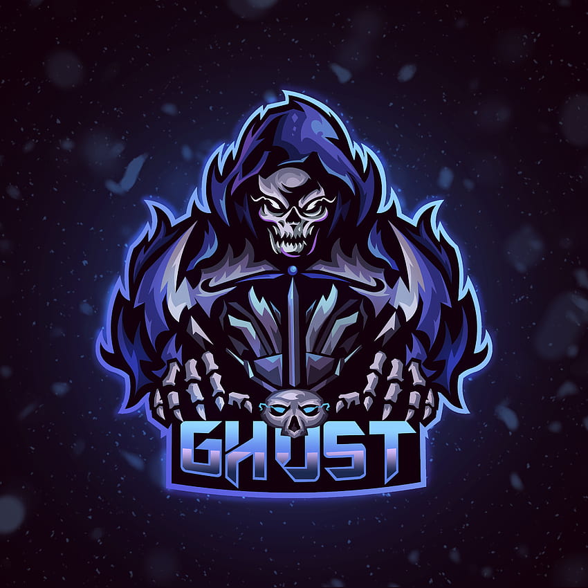 Logo Ghost Esports zrobione na Fiverr! Kliknij, aby wyświetlić link!, maskotka do gier Tapeta na telefon HD