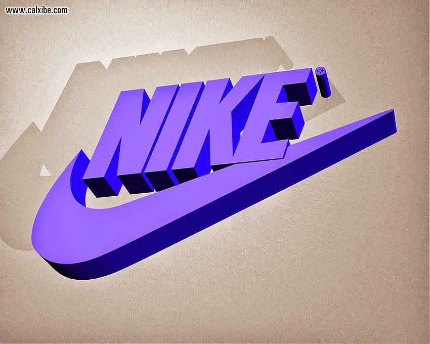 Лилаво и синьо лого Nike, лилаво Nike HD тапет