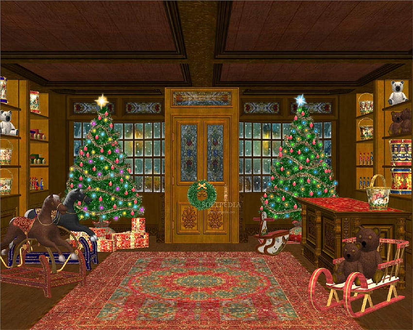 4 Animated Christmas, christmas interior HD wallpaper | Pxfuel