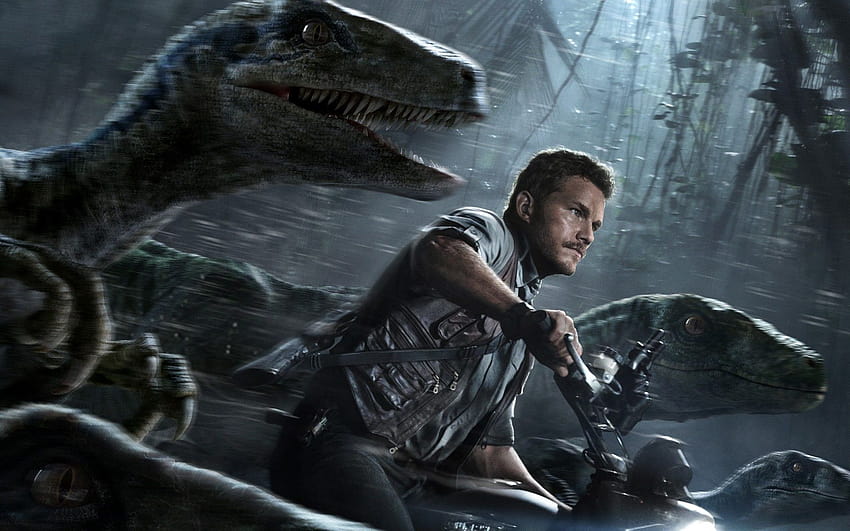 Chris Pratt jako Owen Grady Jurassic World Tapeta HD