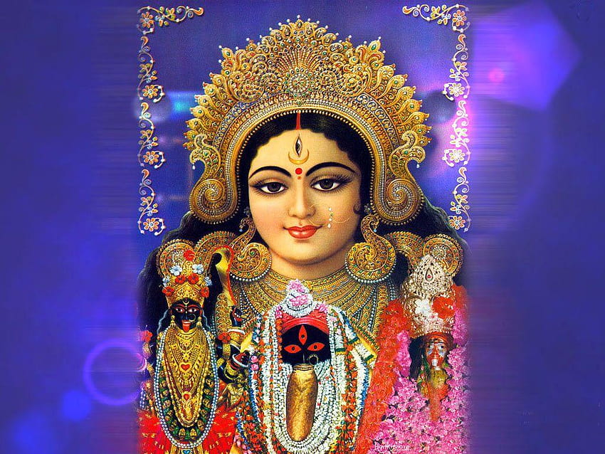 Dio Maa Durga, dio 3d dell'indù durga maa Sfondo HD