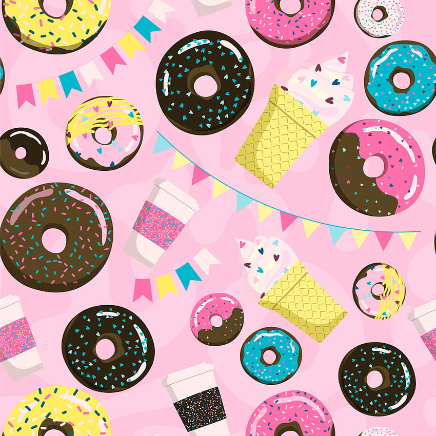 Cheap Background, Buy Quality Consumer Electronics Directly from China Suppliers:LIFE MAGIC BOX Donut Wall Ba…, kids party HD phone wallpaper