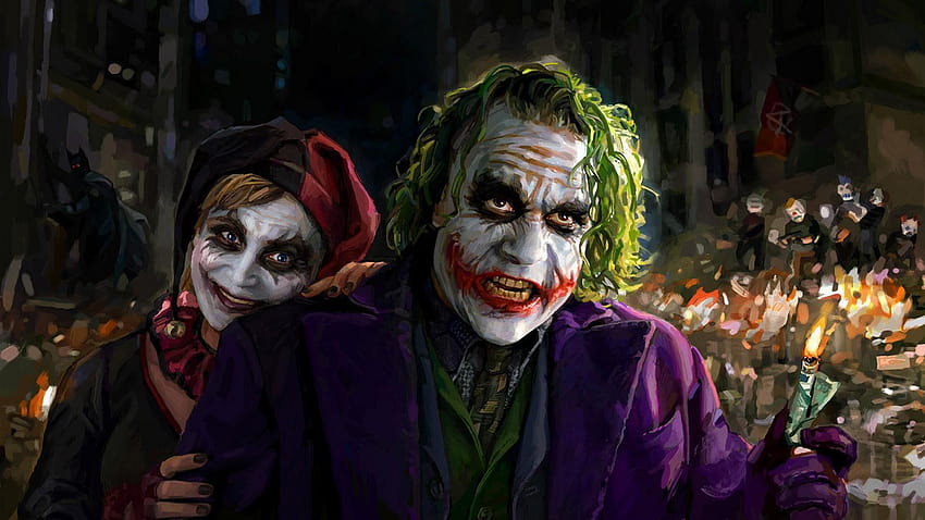 Harley Quinn and Joker, horror joker HD wallpaper | Pxfuel