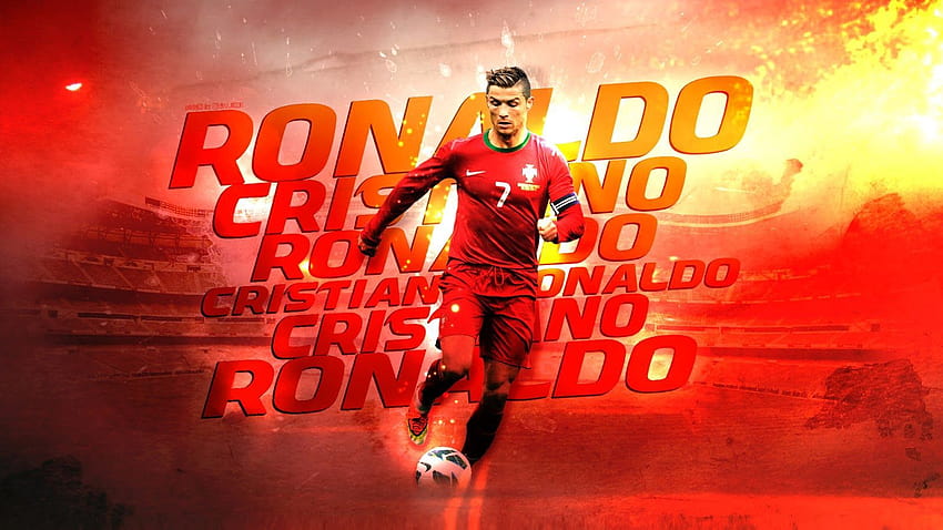 Ronaldo Galaxy on Dog, 호날두 레드 HD 월페이퍼