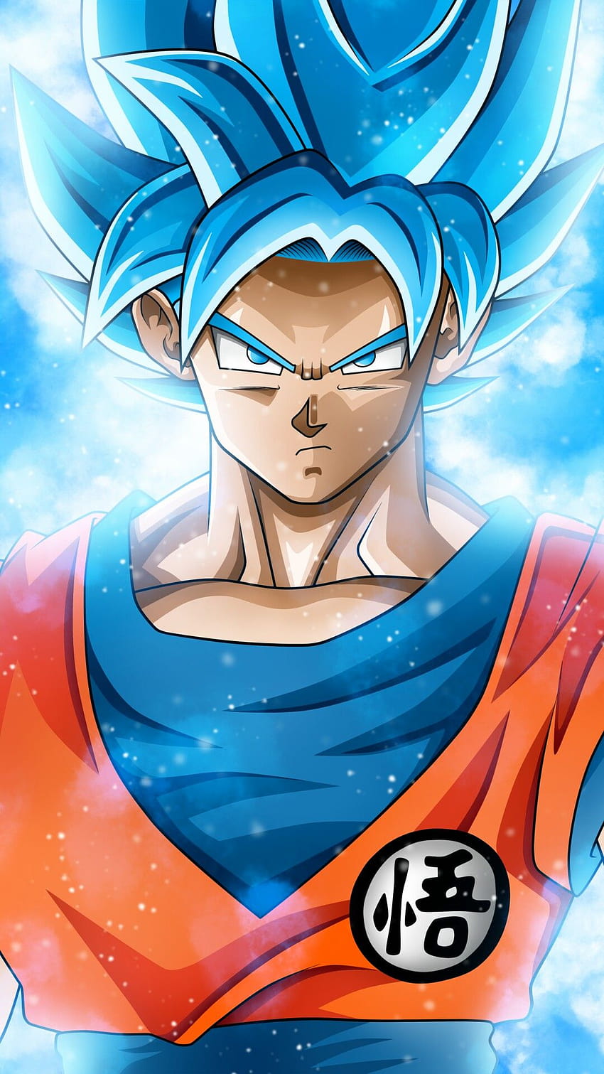 Niebieskie włosy Goku Tapeta na telefon HD