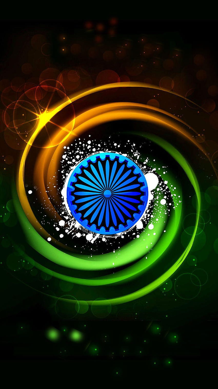 Flaga Indii na telefon komórkowy 08 z 17 – Tiranga w 3D, indyjska armia na telefony komórkowe Tapeta na telefon HD