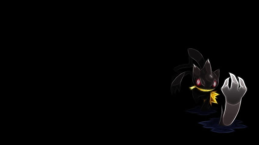 Fractalius, Pokémon, black background, anime