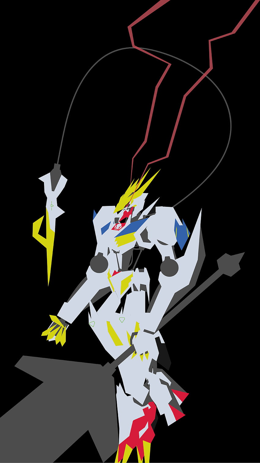 GUNDAM BARBATOS LUPUS REX, Barbatos Lupus Rex Gundam HD-Handy-Hintergrundbild