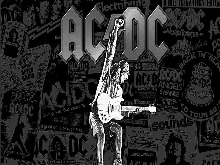 AC/DC and Backgrounds, acdc band HD wallpaper