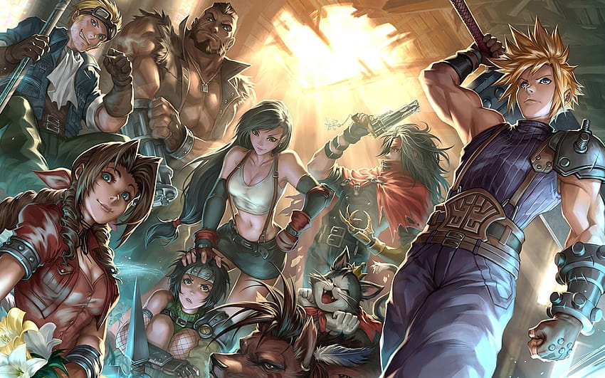 Final Fantasy 7 Remake Characters, final fantasy ii HD wallpaper