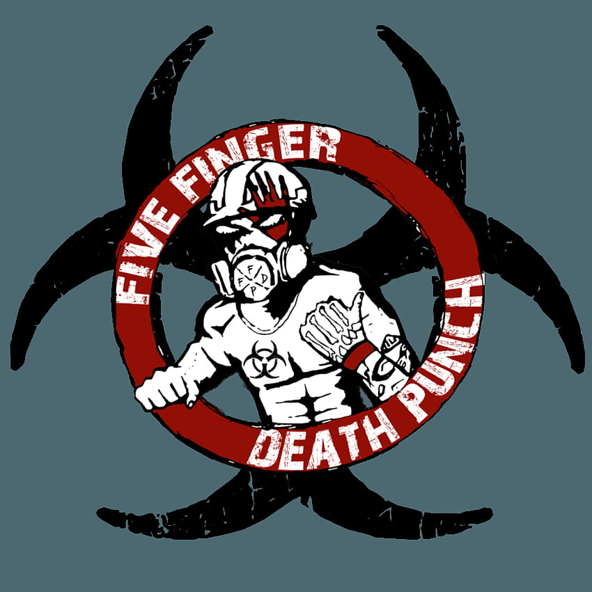 Etiqueta engomada de Five Finger Death Punch por el fondo de pantalla del teléfono