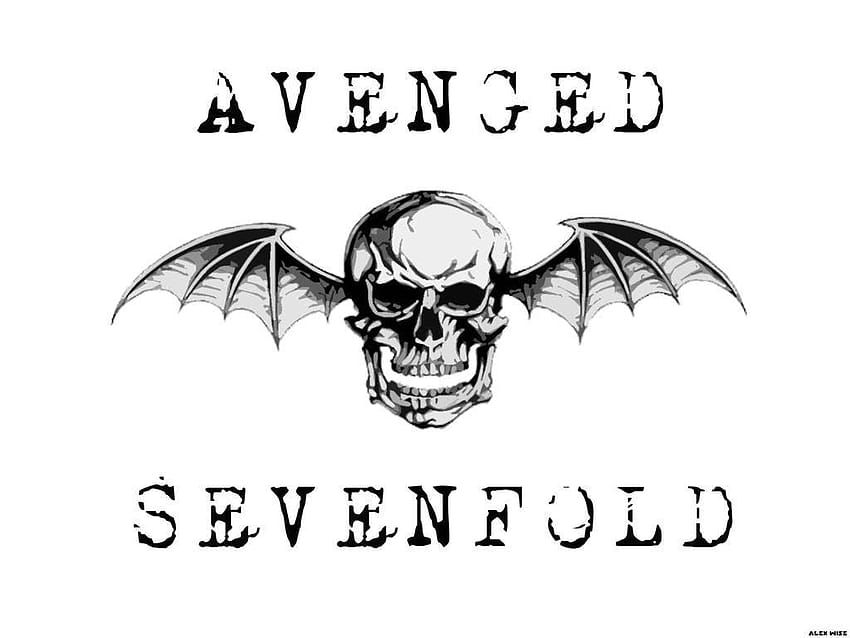 Avenged Sevenfold Deathbat, лого на avenged sevenfold HD тапет