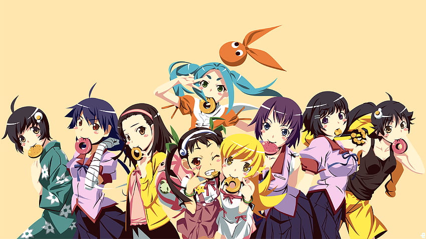 : Monogatari Series, anime girls, Oshino Shinobu, nadeko sengoku HD wallpaper