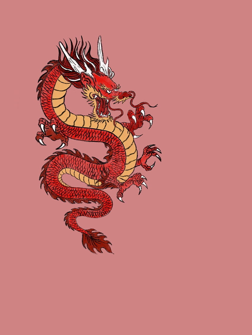 Japanese Dragon Aesthetic, japanese dragon iphone HD phone wallpaper