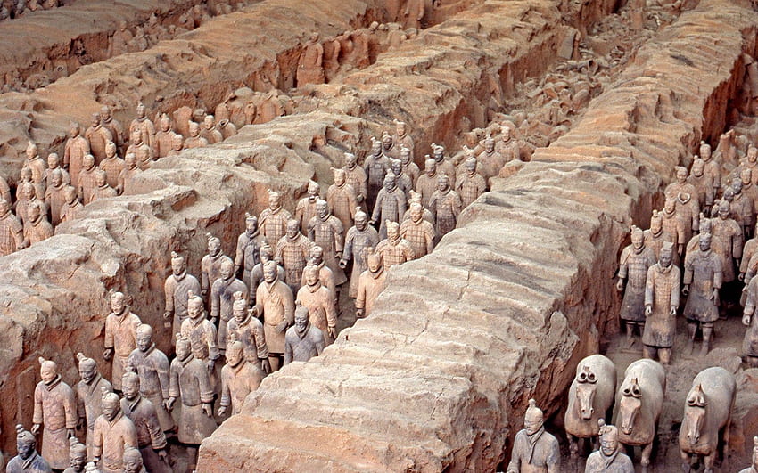 Terracotta Army Xian China HD wallpaper