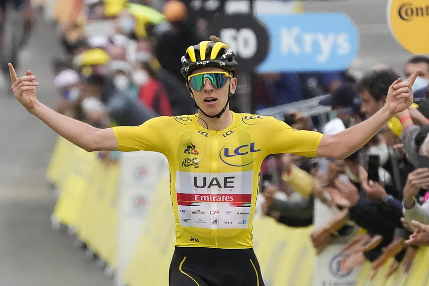 Pogacar vince l'ultima tappa di montagna del Tour, consolida il vantaggio assoluto, pogacar campione del tour de france 2021 Sfondo HD