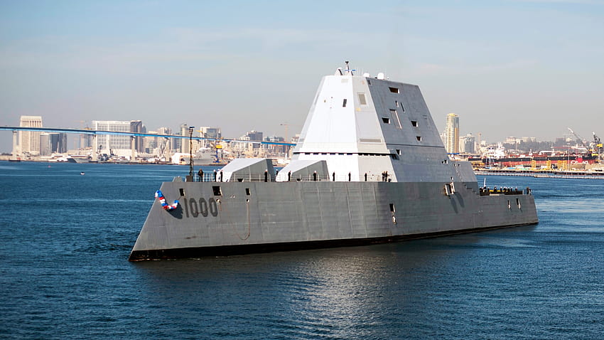 Donanma, Muhrip USS Zumwalt'ın Teslimatını Kabul Etti > ABD Hint, zumwalt sınıfı muhrip HD duvar kağıdı