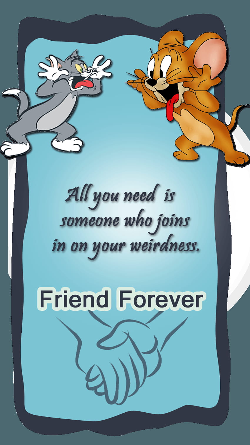 Tom Jerry Friendship card, tom and jerry friends forever HD phone ...
