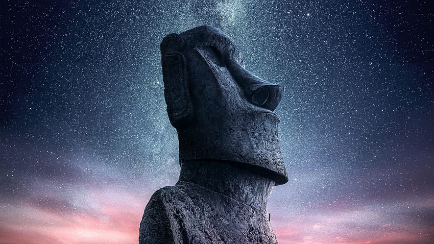 Estatua Moai, Isla de Pascua [1920x1080] : fondo de pantalla