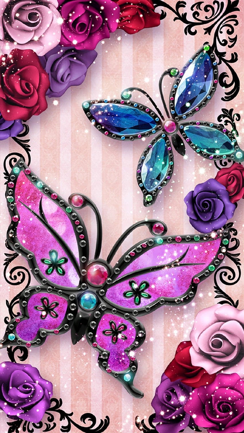 Odwiedź stronę, aby znaleźć słodkie tła na iPhone'a, Cute Butterfly iPhone 6 2019 …, motyl z magią Tapeta na telefon HD