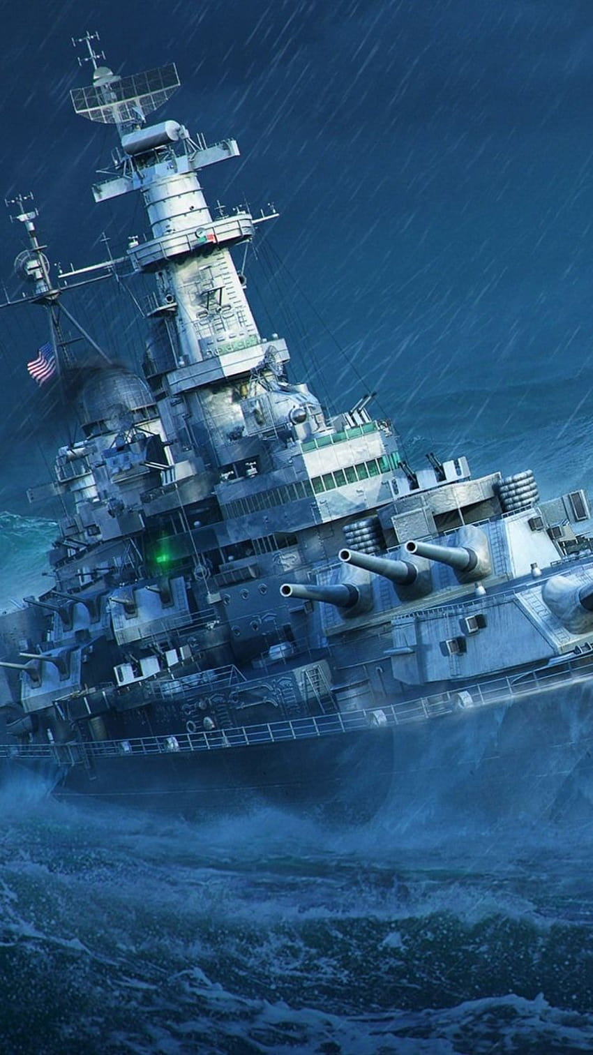 World of Warships, sea, battleship 2560x1440 Q HD phone wallpaper
