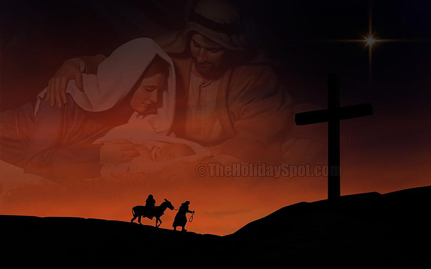 91 Christmas, Jesus Christmas Hd Wallpaper 