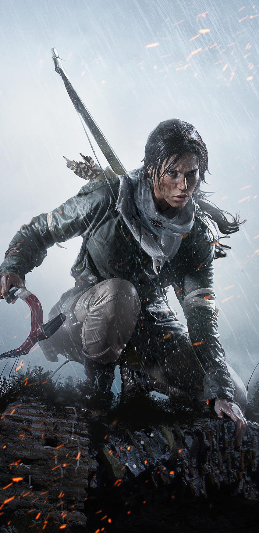 Videojuego/Rise Of The Tomb Raider, móvil de lara croft fondo de pantalla del teléfono
